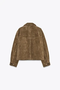 100% LEATHER BOMBER JACKET