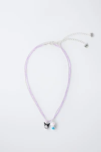 HELLO KITTY AND KUROMI © SANRIO BEADED NECKLACE TWO-PACK