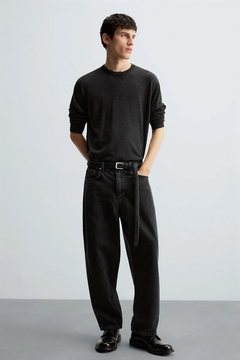 TAPERED WIDE FIT JEANS