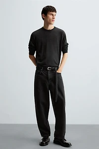 TAPERED WIDE FIT JEANS