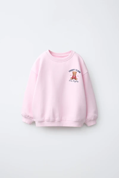 TEDDY PRINT SWEATSHIRT
