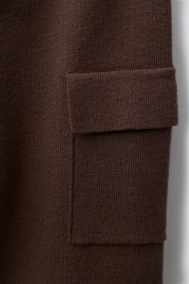 KNIT CARGO JOGGER PANTS