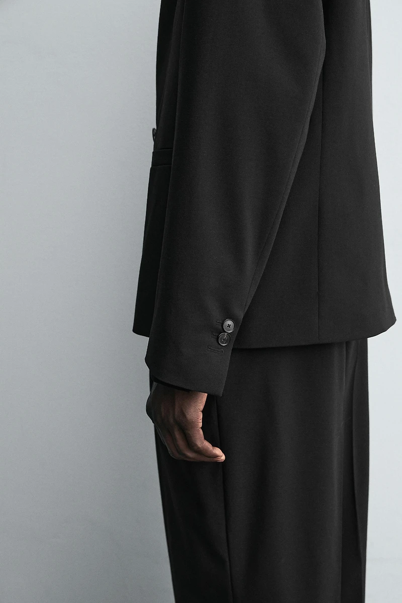 WOOL DOUBLE-BREASTED SUIT JACKET