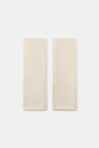 EMBROIDERED KNIT MITTEN GLOVES
