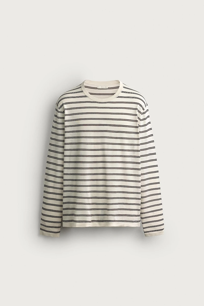 LIGHTWEIGHT STRIPED JACQUARD JUMPER