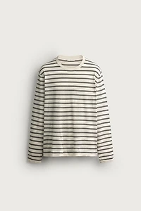 LIGHTWEIGHT STRIPED JACQUARD JUMPER