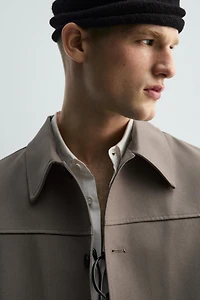 RELAXED FIT POCKET OVERSHIRT