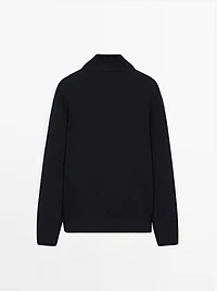 Pull en maille à col camionneur
