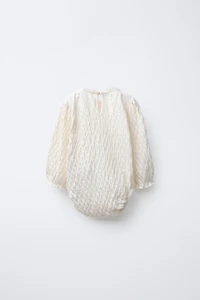 LACE TEXTURED BODYSUIT