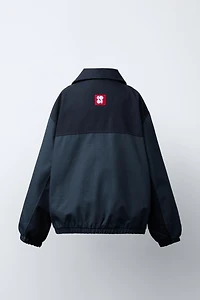 COLOR BLOCK TWILL JACKET