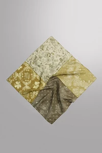 RAMIE-COTTON PATCHWORK BANDANA