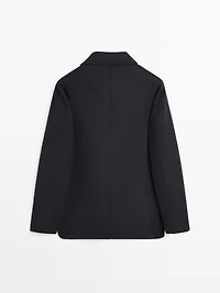 Wool blend blazer