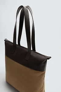SAC SHOPPER DÉTAILS EN CUIR