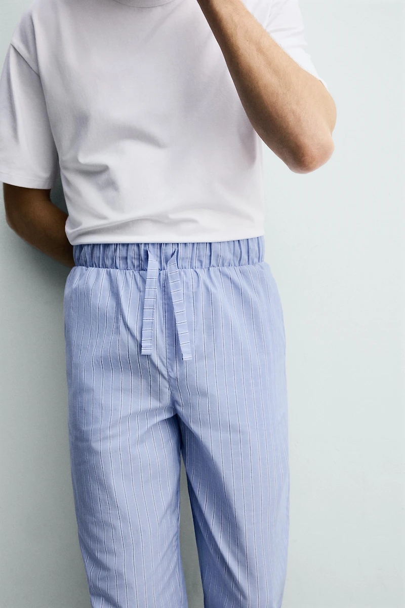 STRIPED PANTS PAJAMA SET