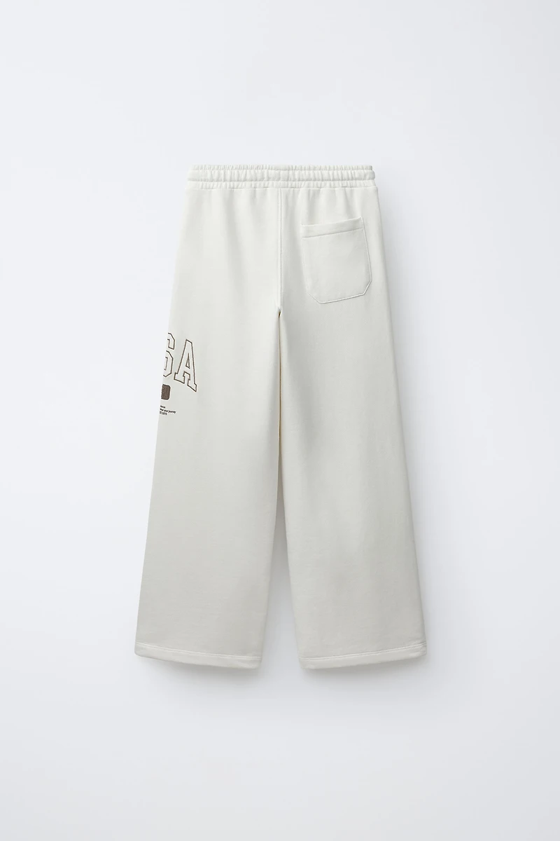 PANTALON DE JOGGING LARGE EN MOLLETON
