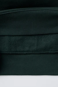 TERRY TEXT HOODED SWEATSHIRT