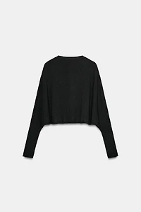 PULL COURT MAILLE MANCHES CHAUVE-SOURIS
