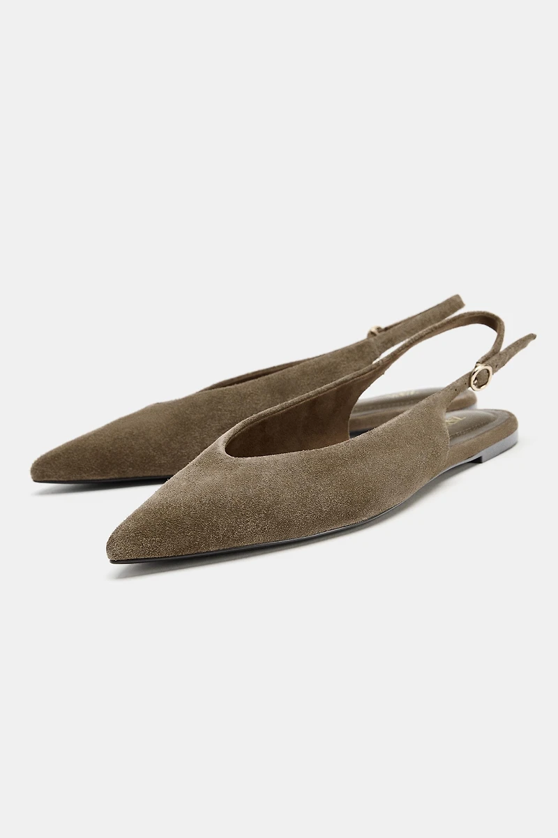 CHAUSSURES EN CROÛTE DE CUIR POINTUES