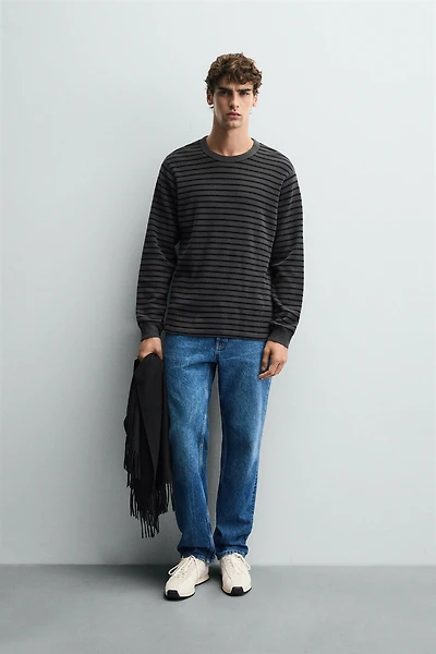 WAFFLE TEXTURED T-SHIRT