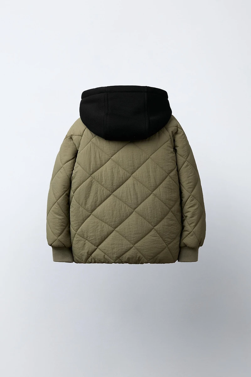 COMBINATION HOODIE PUFFER JACKET