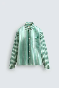 PLUTO PATCH STRIPED SHIRT HARRY LAMBERT FOR ZARA X DISNEY