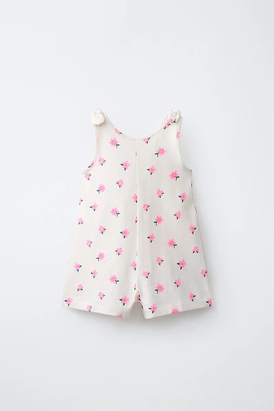 SHORT FLORAL JUMPSUIT