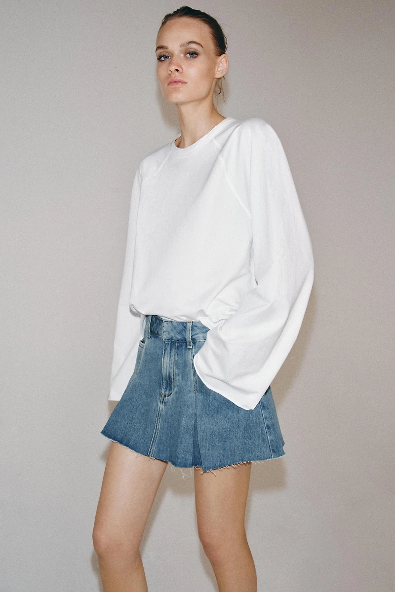 ZW COLLECTION DENIM MINI SKIRT