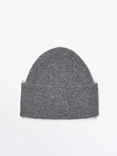 100% cashmere knit beanie