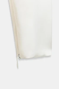 SATIN EFFECT SHIRT WITH TIED BACK