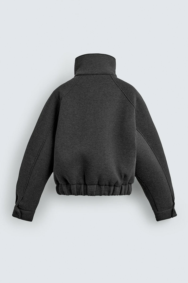 TECHNICAL WRAP-NECK JACKET