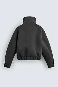 TECHNICAL WRAP-NECK JACKET