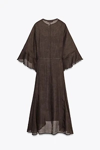 BELTED CAFTAN DRESS