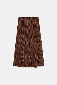 POLKA DOT MIDI SKIRT