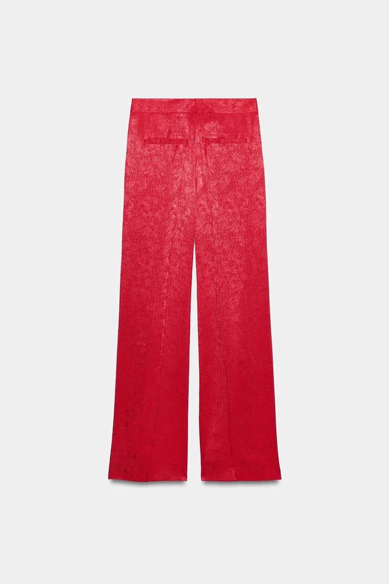 PANTALON DROIT JACQUARD