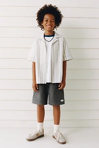 RUSTIC STRIPED BOWLING SHIRT