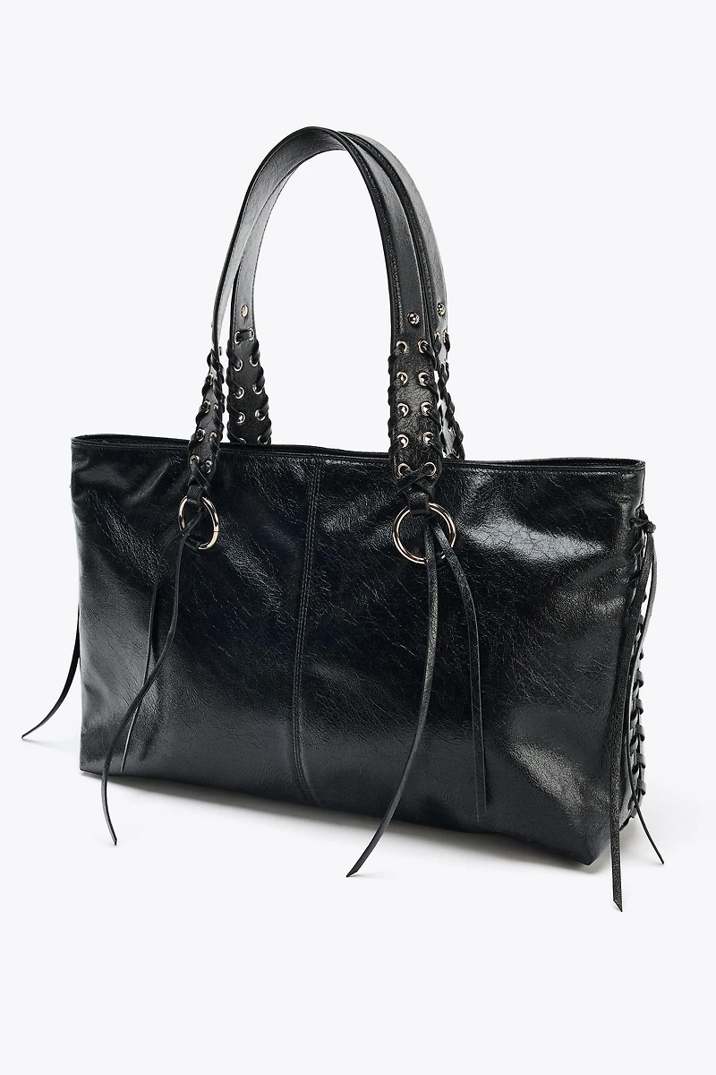 FRINGED TOTE BAG