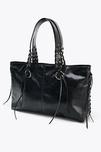 FRINGED TOTE BAG