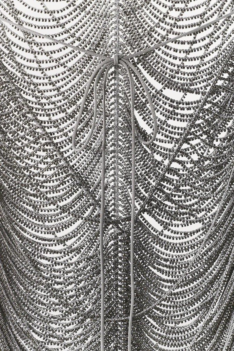 ROBE COURTE HALTER BRILLANTE