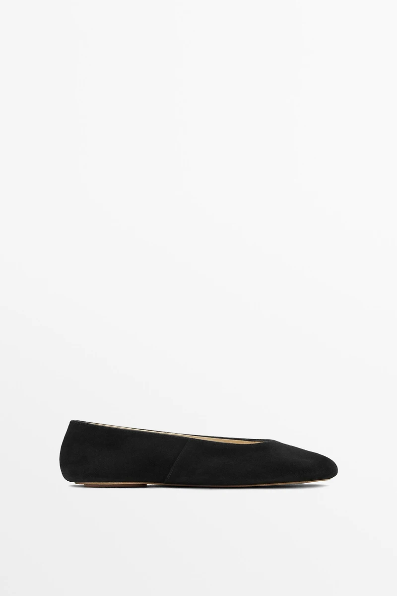 Soft leather ballet flats