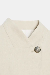 SHORT SLEEVE LINEN BLAZER