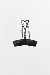 100% BRAIDED LEATHER BRA