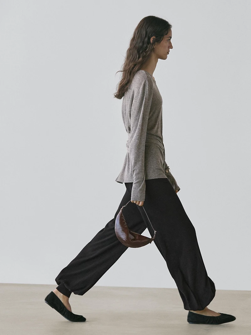 T-shirt with tie detail