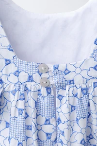 EMBROIDERED SHORT JUMPSUIT