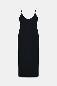 ROBE MI-LONGUE À BRETELLES