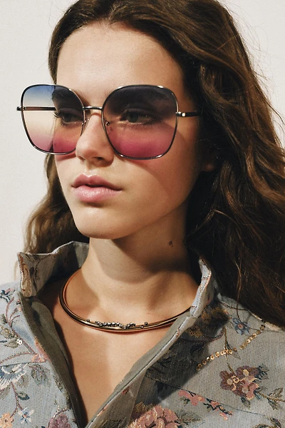 SPARKLY METAL CHOKER NECKLACE