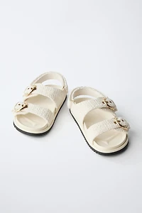 BUCKLED SANDALS