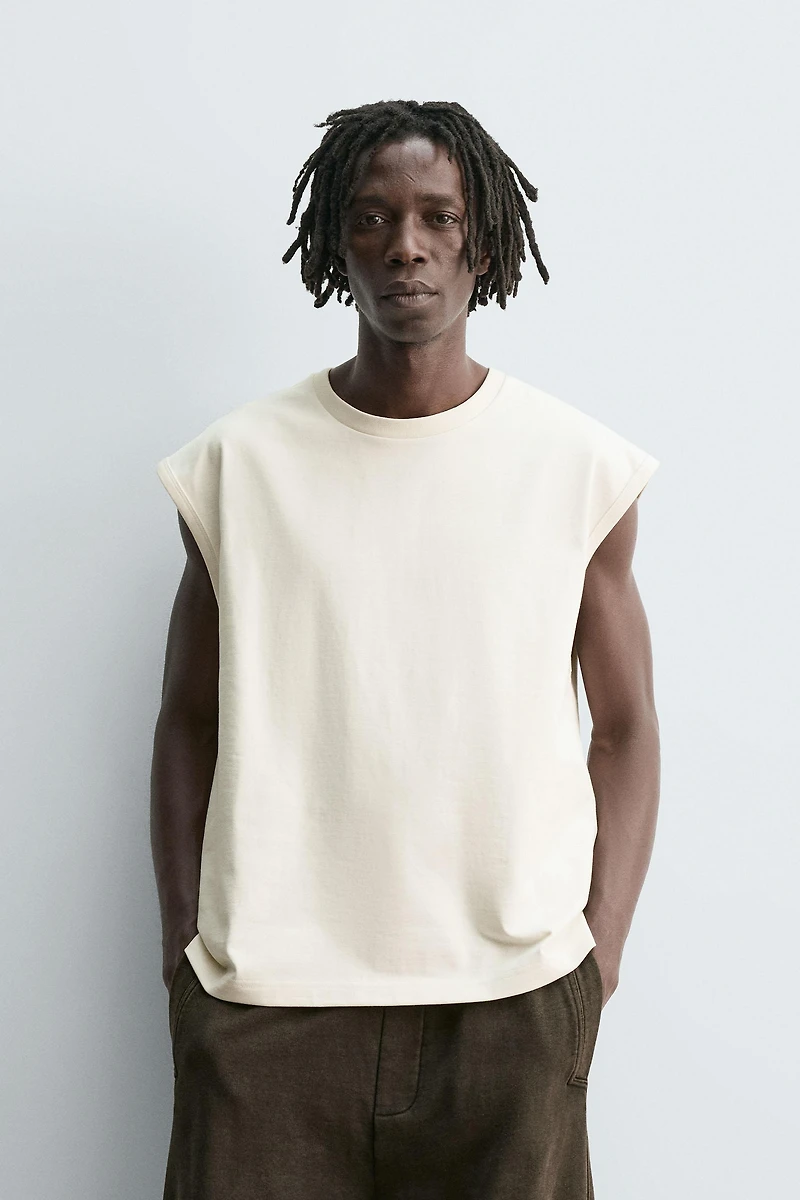 NEOPRENE EFFECT TANK TOP