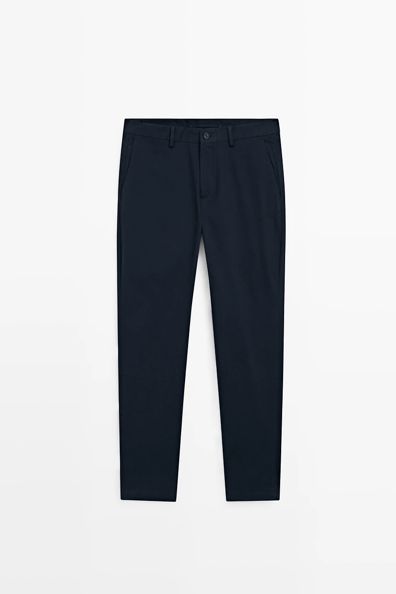 Pantalon slim en coton