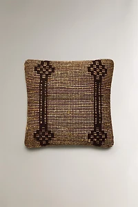 JUTE THROW PILLOW COVER