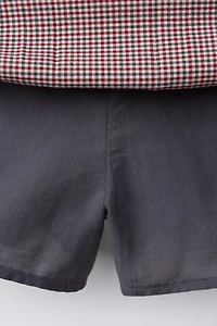 JUPE-SHORT BERMUDA À CARREAUX